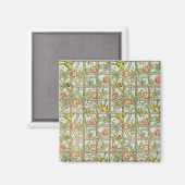 Aimant Trellis par William Morris, textile de jardin vint (Recto/Verso)