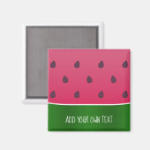 Aimant Trendy Bold Watermelon Custom Text (Recto/Verso)