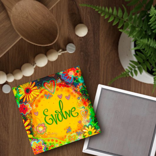 Aimant Trendy Evolve Joli Floral Moderne Inspirivity