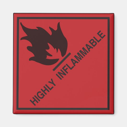 Aimant Très inflammable (Devant)