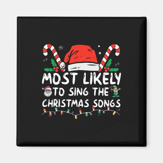 Aimant Très Probable De Chanter Les Chansons De Noël Noël (Devant)