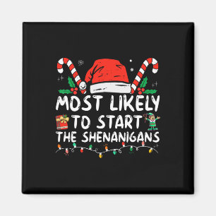 Aimant Très Probable De Commencer La Famme De Noël Des Sh