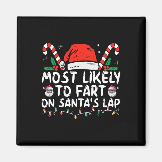 Aimant Très Probable De Commencer Sur Père Noël Lap Famil (Devant)