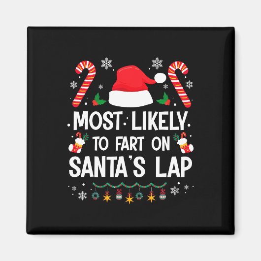 Aimant Très Probable De Commencer Sur Père Noël Lap Fun F (Devant)