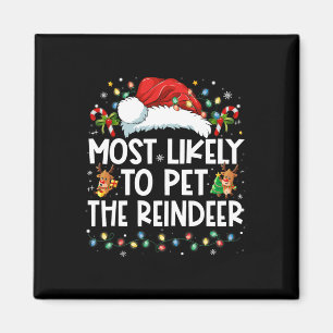 Aimant Très Probable De Pet Le Rinder Drôle Noël