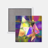 Aimant Triangles Abstraits (Recto/Verso)
