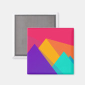 Aimant Triangles et pyramides géométriques de couleurs vi (Recto/Verso)