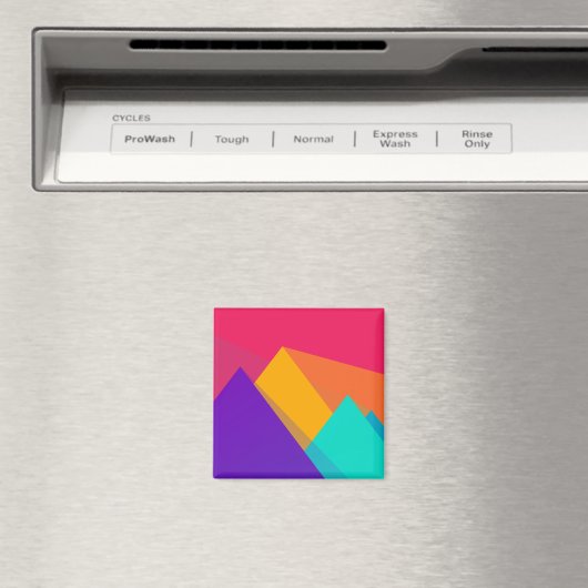 Aimant Triangles et pyramides géométriques de couleurs vi (In Situ (Lave-vaisselle))