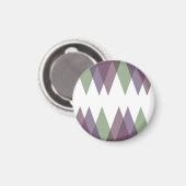 Aimant Triangles mauve et vert (Recto/Verso)