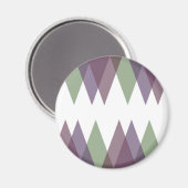 Aimant Triangles mauve et vert (Recto/Verso)