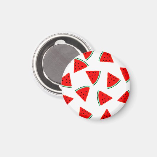 Aimant Triangles Motifs de pastèque (Recto/Verso)