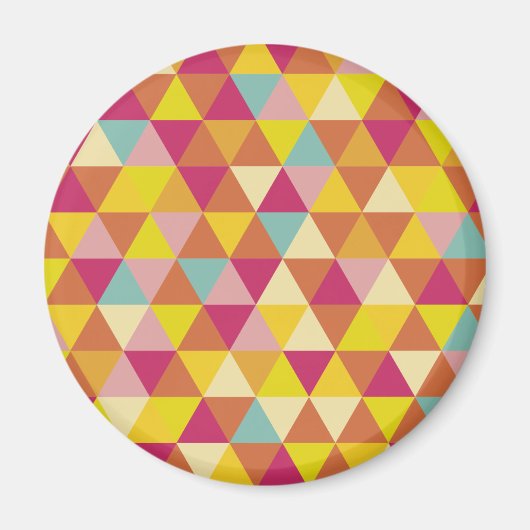Aimant Triangles polychromes en forme géométrique (Devant)