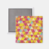 Aimant Triangles polychromes en forme géométrique (Recto/Verso)