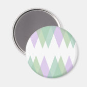 Aimant Triangles vert et lilas (Recto/Verso)