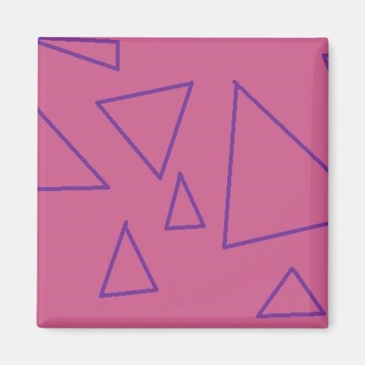 aimant triangles violets (Devant)