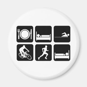Aimant Triathlon drôle