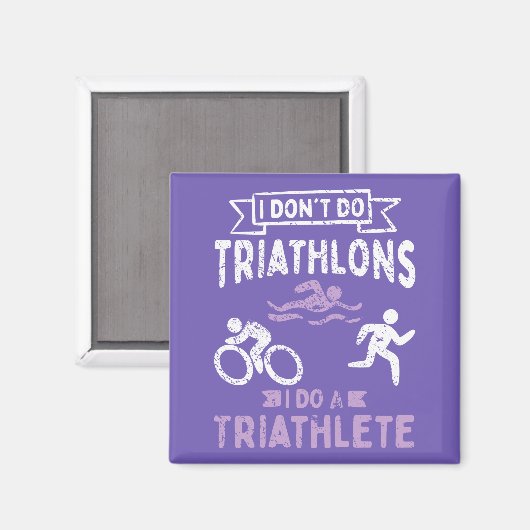 Aimant Triathlon Funny (Recto/Verso)