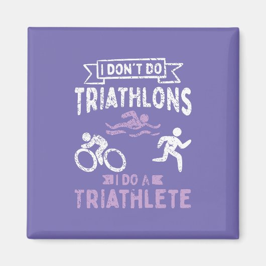 Aimant Triathlon Funny (Devant)