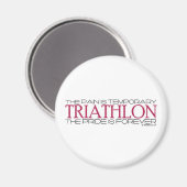 Aimant Triathlon - La fierté est éternelle (Recto/Verso)