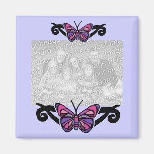 Aimant tribal coloré de modèle de papillon