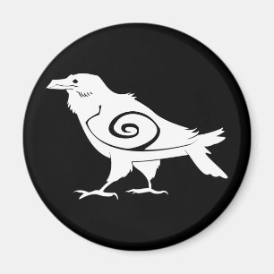 Aimant tribal inverse de réfrigérateur de Raven