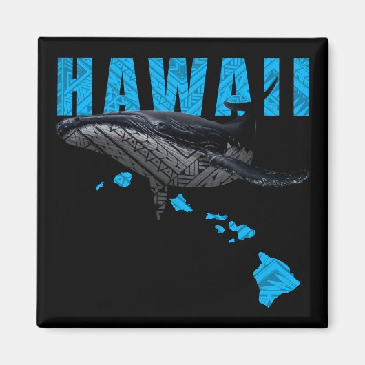 AIMANT TRIBAL POLYNÉSIEN HAWAII HUMPBACK HAWAII (Devant)