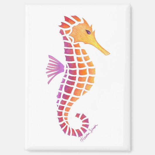 Aimant Tribal Seahorse (Recto)