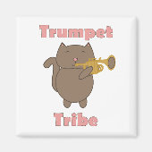 Aimant Tribu Trompette Chat Rose (Devant)