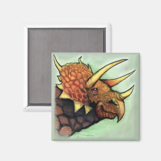 Aimant Tricératops (Recto/Verso)