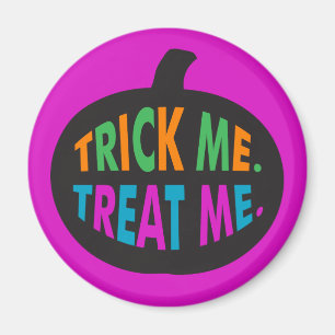 Aimant Trick Me Traite, Halloween Multi-Couleur