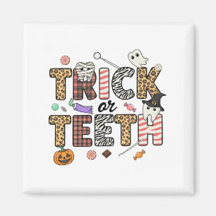 Aimant Trick Or Teeth Candy Corn Hygiéniste Dentaire Épou