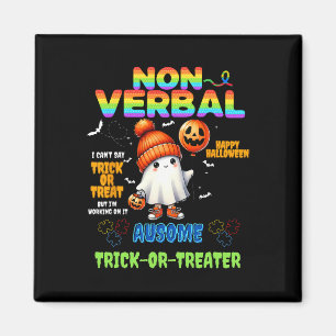 Aimant Trick-or-treater Ausome non-verbal Halloween Autis