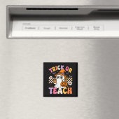 Aimant Trick Ou Enseigner Cute Ghost Coffee Citrouilles H (In Situ (Lave-vaisselle))
