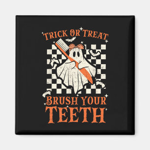 Aimant Trick Ou Treat Bricolez Vos Dents Dentiste Hallowe