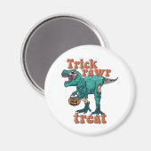 Aimant Trick Rawr Treat Zombie T Rex Halloween Dinosaur (Recto/Verso)
