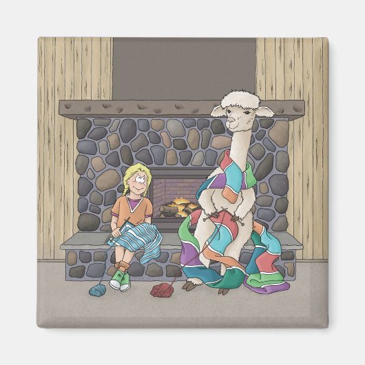 Aimant Tricot Alpaca (Devant)