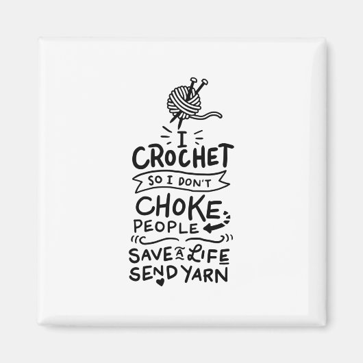 Aimant Tricot au crochet Laine de crochet (Devant)