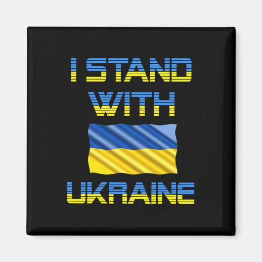 Aimant Trident d'Ukraine Drapeau d'Ukraine Drapeau ukrain (Devant)