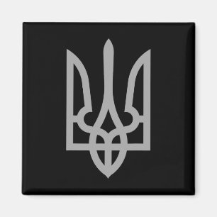 Aimant Trident Tryzub Symbole Ukraine Crête Logo Ukrainie