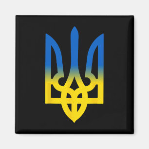 Aimant Trident ukrainien Volodymyr Zelensky président de