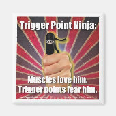 Aimant Trigger Point Ninja ® Muscles L'aiment (Devant)