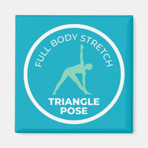 Aimant Trikonasana Pose du Triangle • Yoga Étirement du C