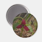 Aimant Trillium rouge (Recto/Verso)