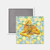 Aimant Trinacria Sicile Sicilienne Italienne Pride Citron (Recto/Verso)