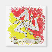 Aimant Trinacrie sicilienne Benvenuto (Devant)