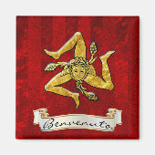 Aimant Trinacrie sicilienne Benvenuto (Devant)