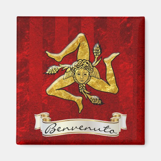 Aimant Trinacrie sicilienne Benvenuto (Devant)