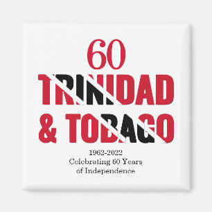 Aimant TRINIDAD 60e anniversaire de l'indépendance