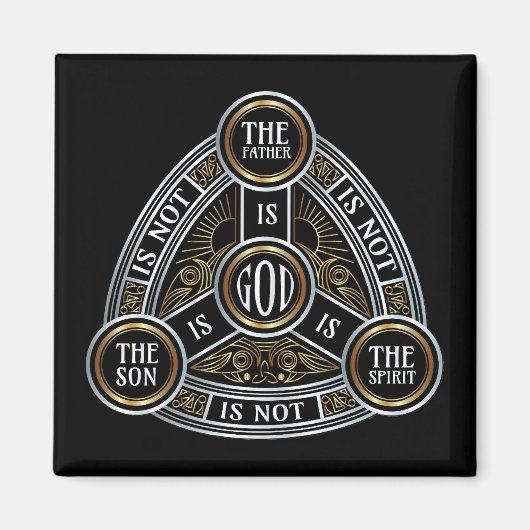 Aimant Trinité Le Père, Le Fils Et Le Saint-Esprit (Devant)