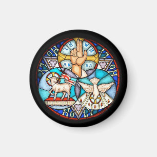 Aimant Trinité Le Père, Le Fils Et Le Symbole Saint-Espri